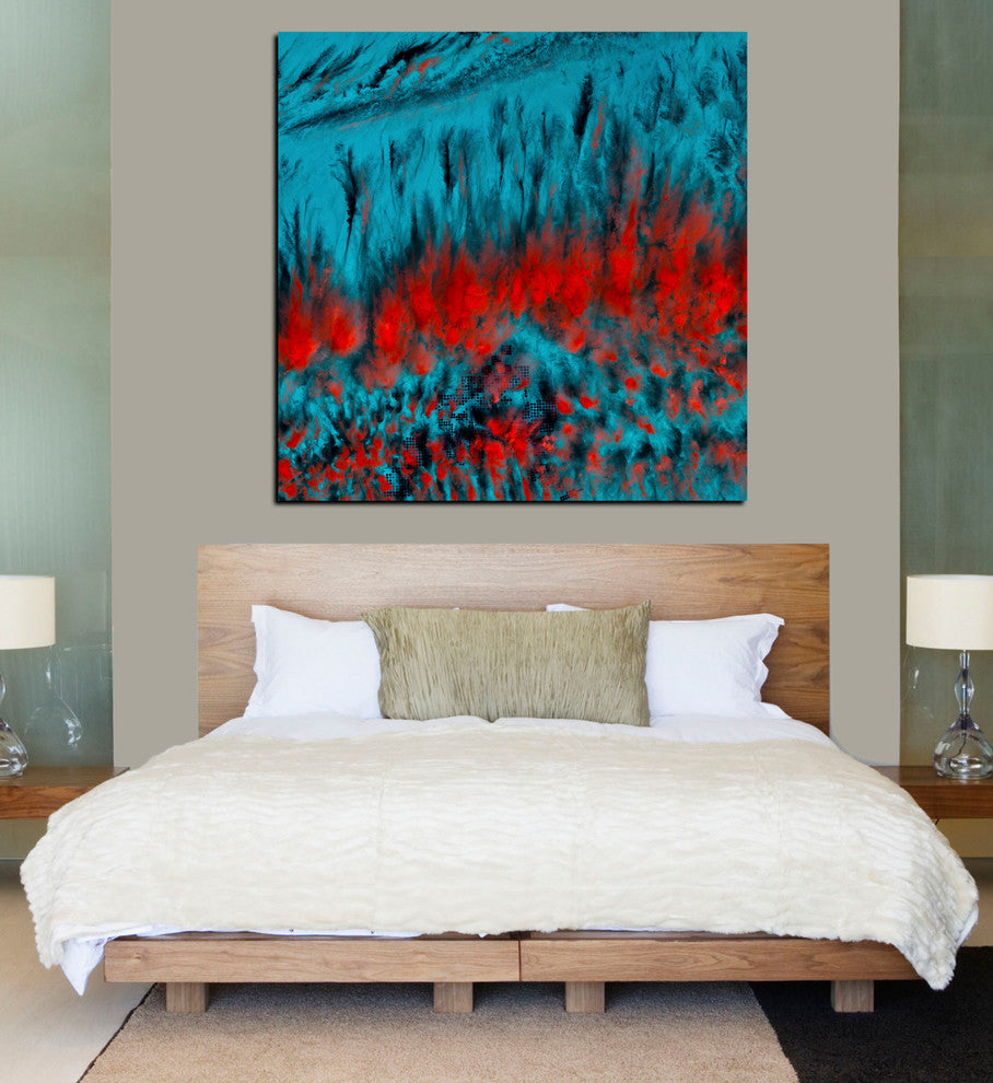 Epic Graffiti "Earth As Art: Eerie Cloud Shadows" Giclee Canvas Art, 26"x26"