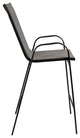 Brazos Series Stackable Outdoor Barstools Set of 2, Gray