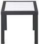 Nizuc Outdoor Patio Aluminum End Table, White
