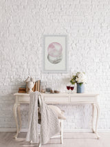 "Pinks and Grays" Framed Painting Print, 24"x36"