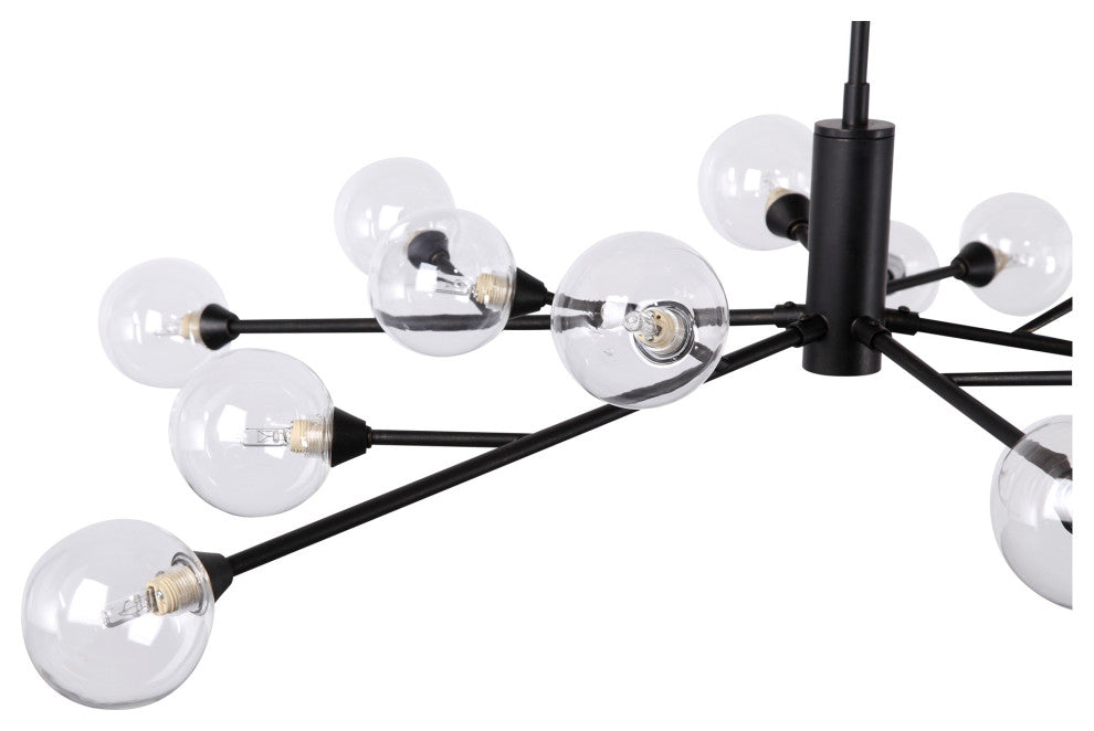 Contemporary Draco Pendant Lamp - Black