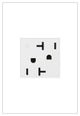 Adorne Tamper-Resistant Dual Controlled Outlet, 20A, 125V, White
