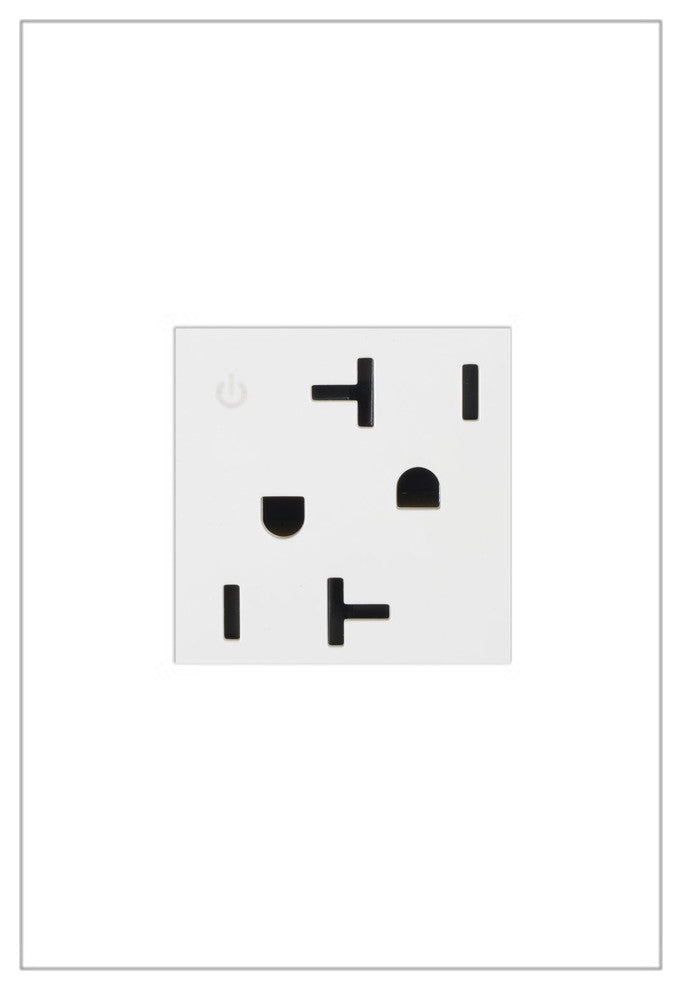 Adorne Tamper-Resistant Dual Controlled Outlet, 20A, 125V, White