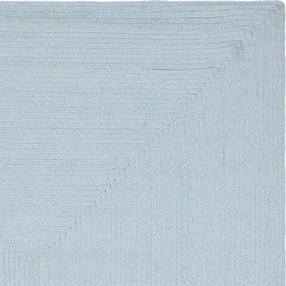 Safavieh Braided Brd176A Solid Color Rug, Light Blue, 6'0"x6'0" Square