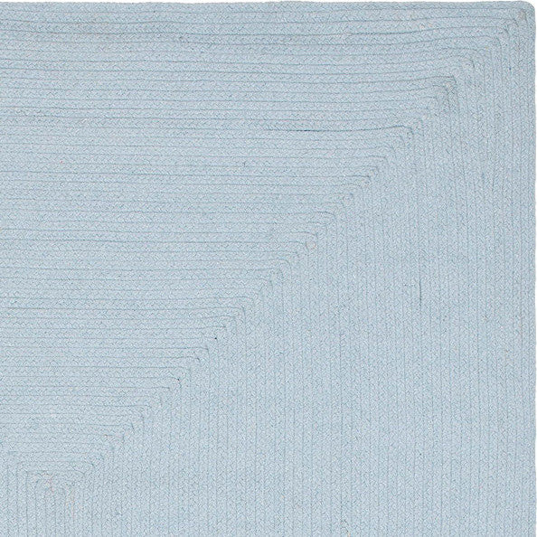 Safavieh Braided Brd176A Solid Color Rug, Light Blue, 6'0"x6'0" Square