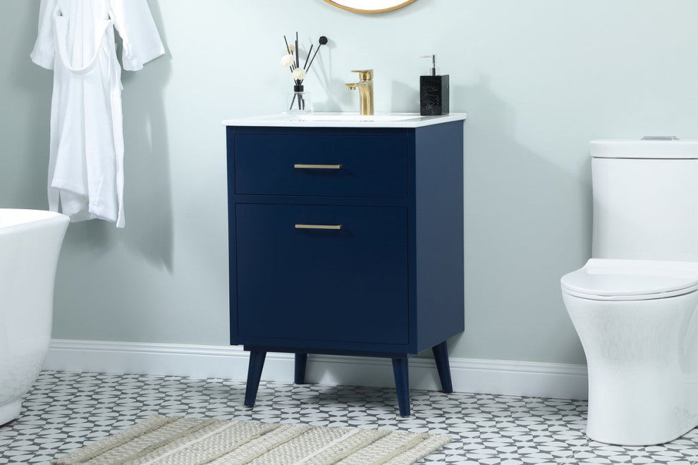 Beatrice 24" Bathroom Vanity, Blue