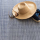 Dash & Albert Herringbone Navy/Ivory Handwoven Indoor/Outdoor Rug, Blue, 5' x 8'