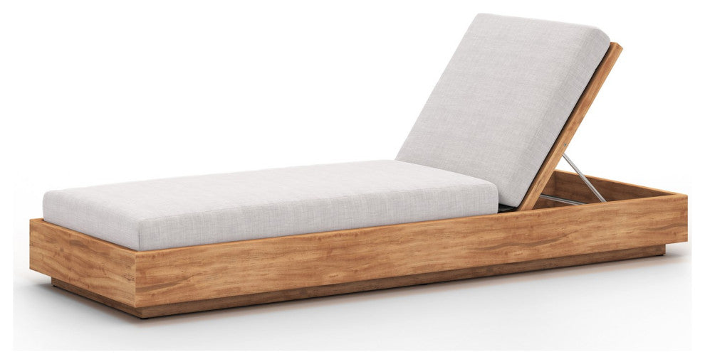 Kinta Outdoor Chaise Lounge-Stone Grey