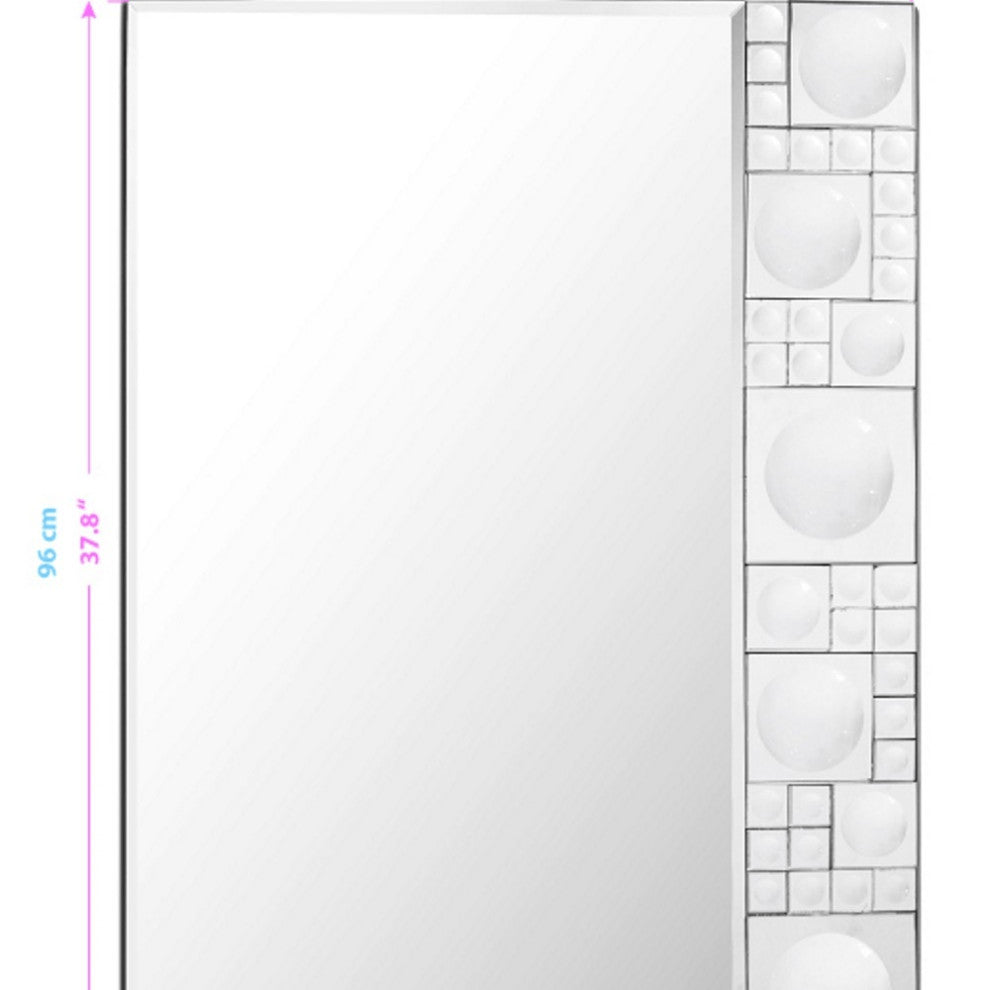 Clear Rectangle Accent Glass Mirror