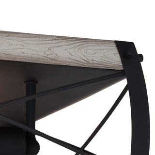 Montclare 13.5" 2 Light Flush Mount Textured Black and White Ash