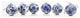 Set of 6 Ornament BW