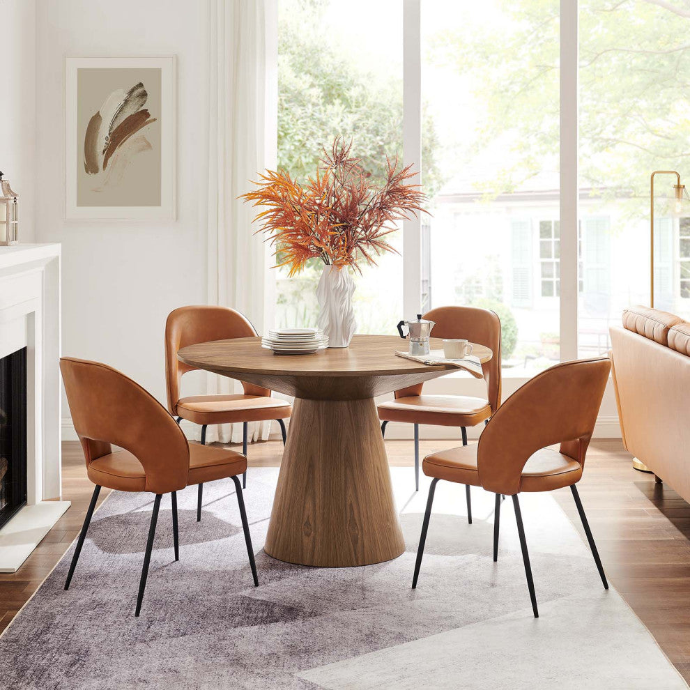 Provision 47" Round Dining Table, Walnut