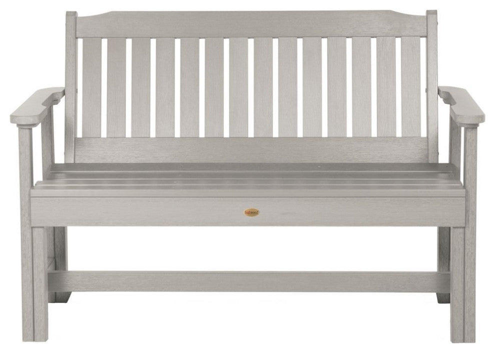 The Sequoia Professional Commercial Grade Exeter 4' Garden Bench, Harbor Gray