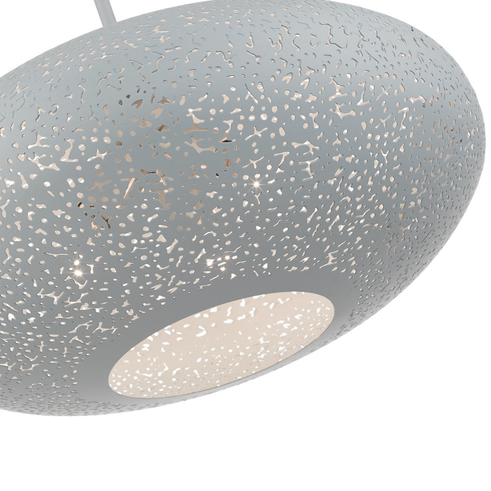 Livex Lighting Charlton 3 Light Nordic Gray, Brushed Nickel Large Pendant