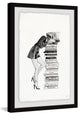 "Stack of Books" Framed Painting Print, 16"x24"