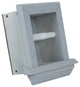 Tampa Recessed Solid Wood Toilet Paper Holder 7 x 8.5, Primed Gray
