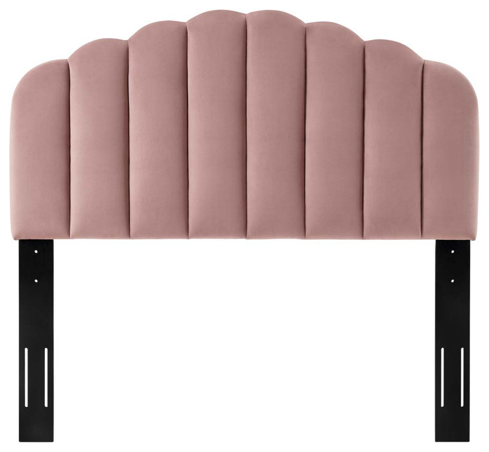 Headboard, King Size, Velvet, Pink, Modern Contemporary, Bedroom Master Suite