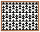Holli Zollinger Triangles Black Rectangular Tray
