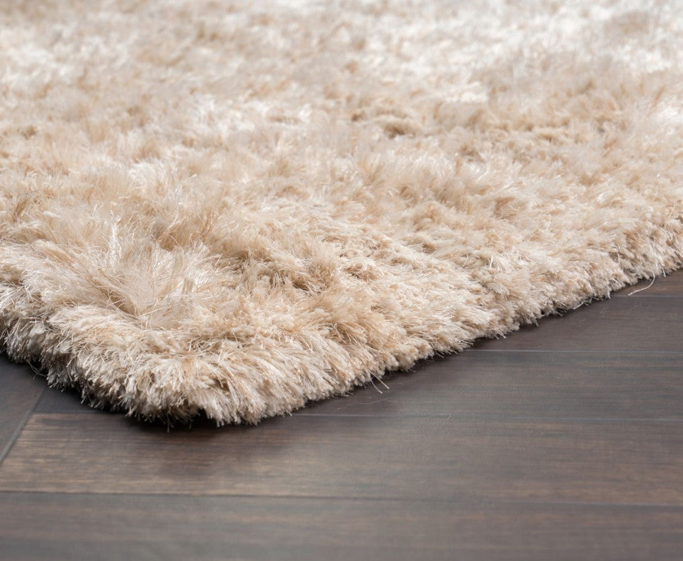 Classic Home The Ritz Shag Ivory Rug, 8'x10'