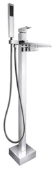AKDY Freestanding Bathtub Waterfall Style Faucet, Floor Mount