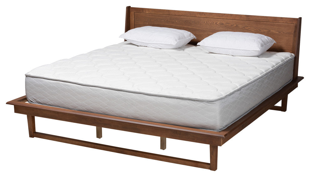 Kari Ash Walnut Platform Bed, King