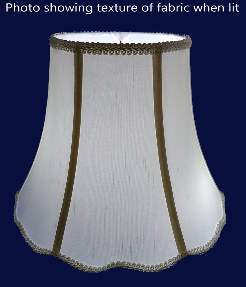 Scallin Round-Top Bell Lampshade, 20"x10"x15"