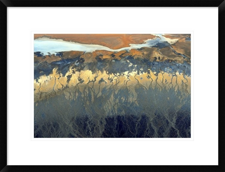 "California Aerial" Framed Digital Print by Tanja Ghirardini, 26"x20"