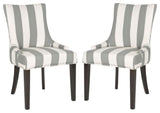Lester 19'H  Awning Stripes Dining Chair (Set Of 2) - Flat Nail Heads