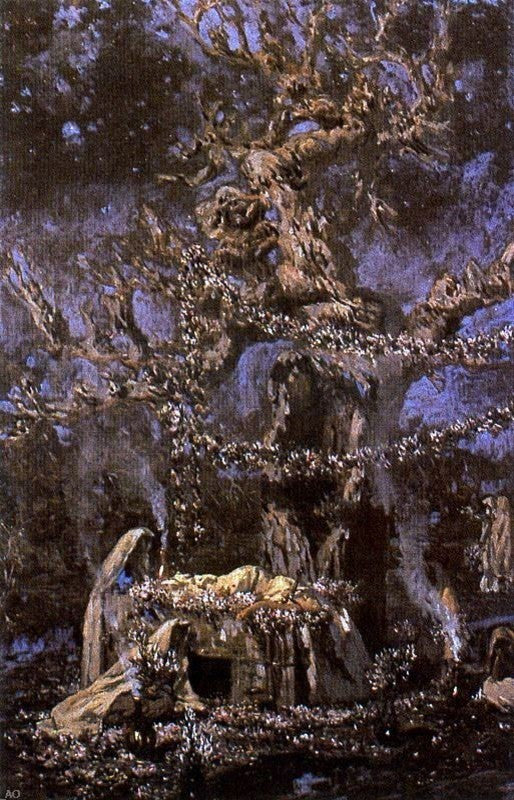 Antonio Munoz Degrain El Arbol Sagrado, 18"x27" Wall Decal Print