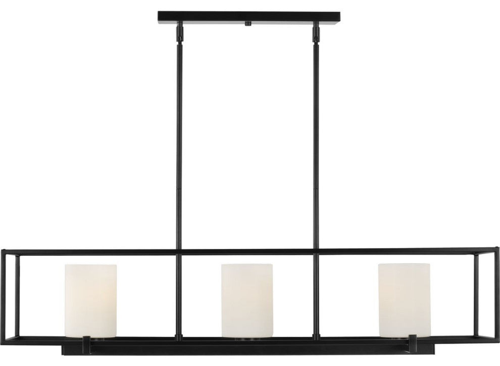 Chadwick 3-Light Matte Black Island Chandelier
