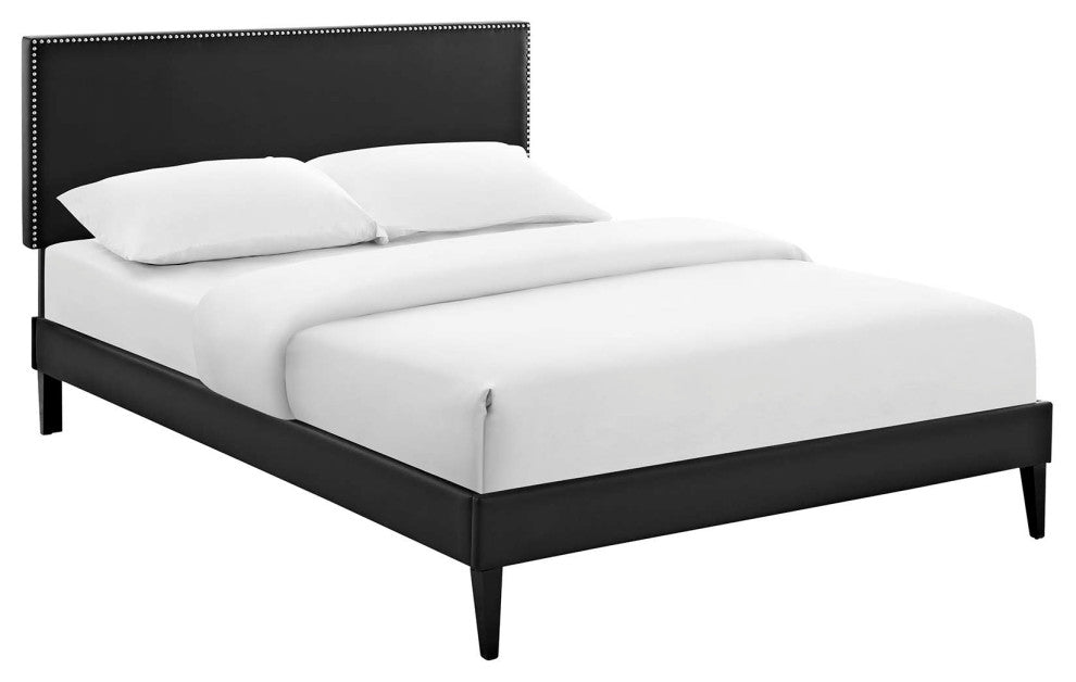 Macie Queen Platform Bed with Squared Tapered Legs