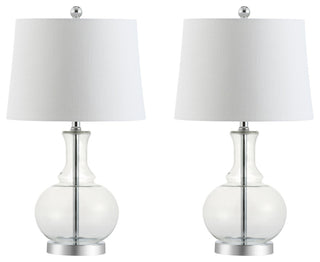 Lavelle 25" Glass Table Lamp, Set of 2