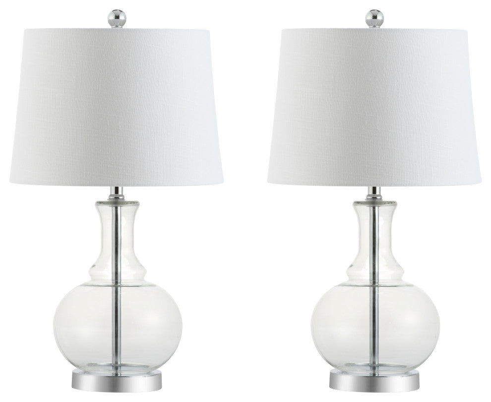 Lavelle 25" Glass Table Lamp, Set of 2