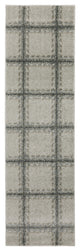 Alistair Casual Geometric Grey/ Teal Indoor Area Rug, Grey, 2'3"x7'6"