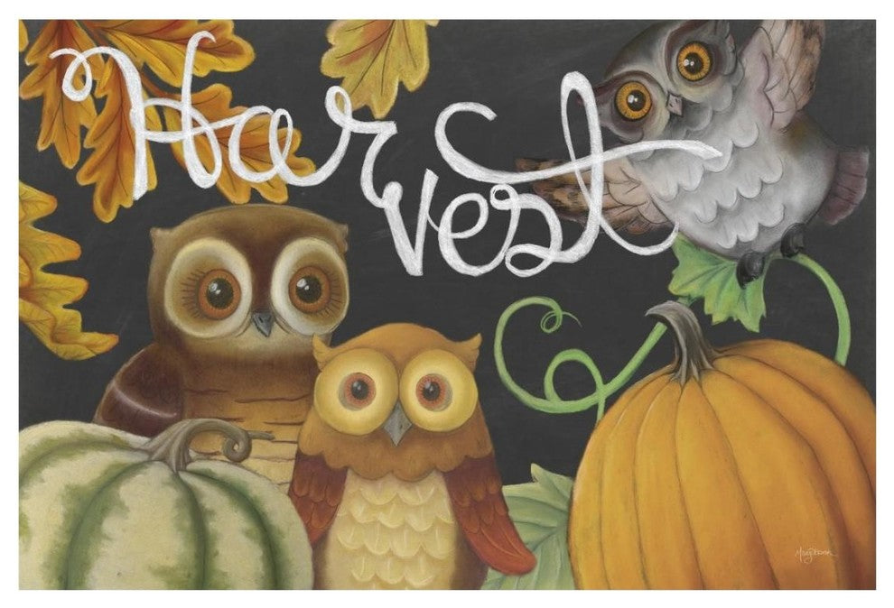 "Harvest Owl IV" Digital Paper Print by Mary Urban, 26"x18"