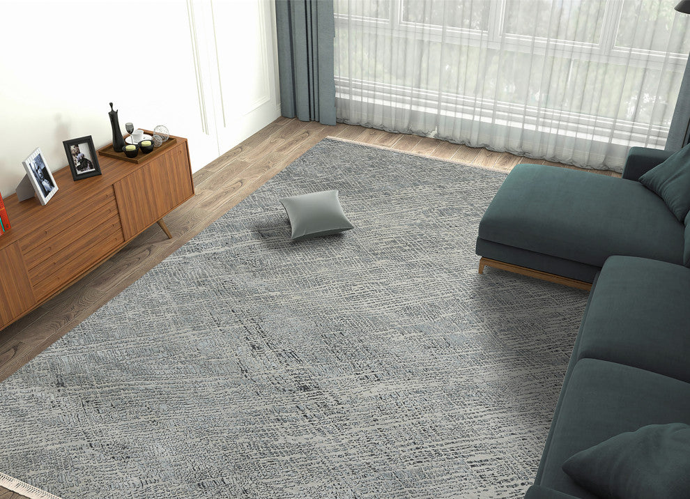 Majestic Fantin Area Rug, Blue, 9' x 12', Abstract