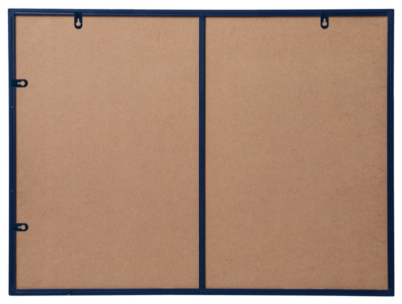 Elegant Decor MR43040BL Metal Frame Rectangle Mirror, 30"x40", Blue