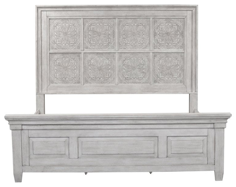 Heartland White Opt Queen Panel Bed