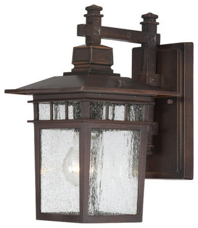 Cove Neck 1-Light Outdoor Wall in Rustic Bronze