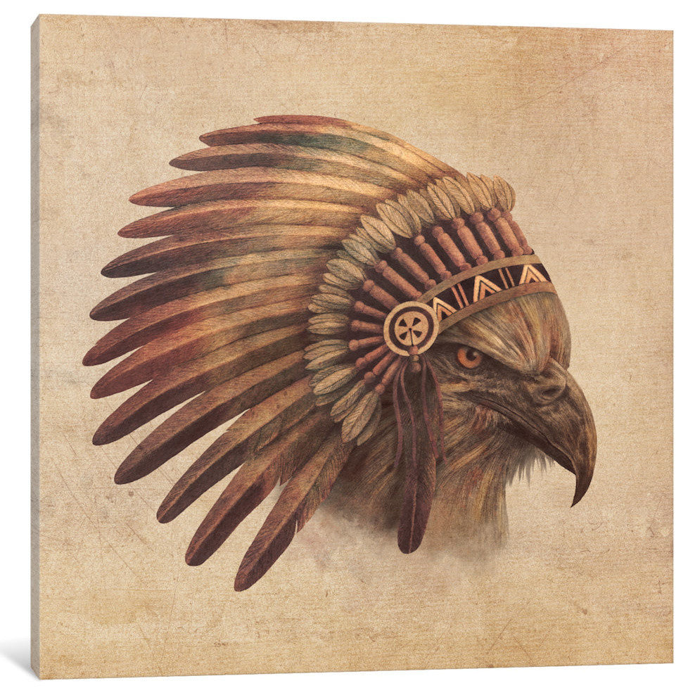 "Eagle Chief #2" by Terry Fan, 37x37x1.5