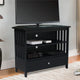 Mission Corner Entertainment / TV Stand, Black