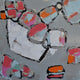 "Shapes in Flux" Painting Print on Wrapped Canvas, 24"x24"