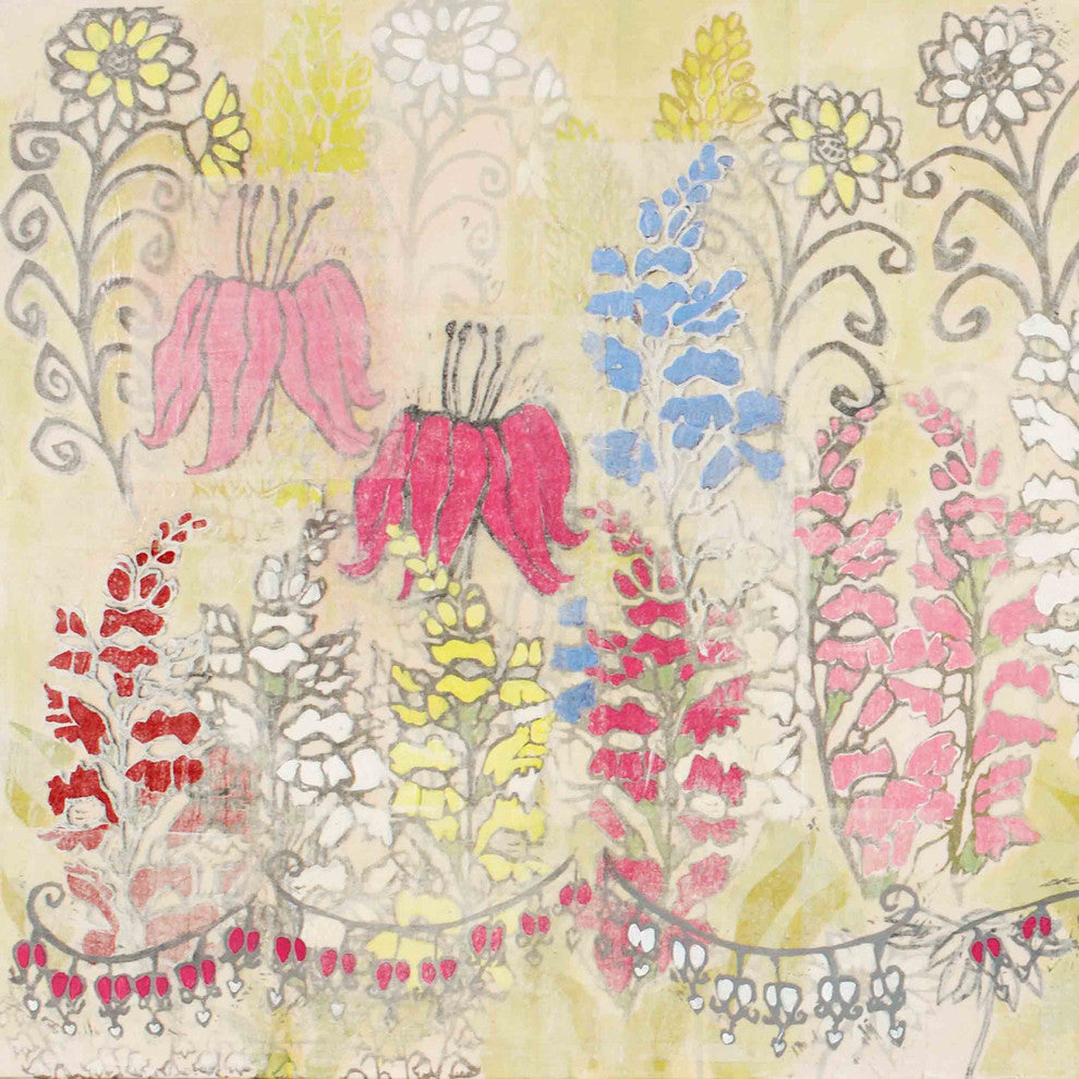 "Snaps and Hearts" Painting Print on Wrapped Canvas