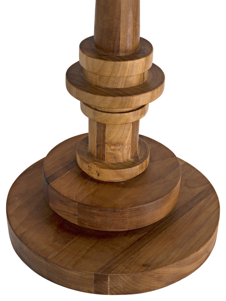 Comodo Side Table, Gold Teak
