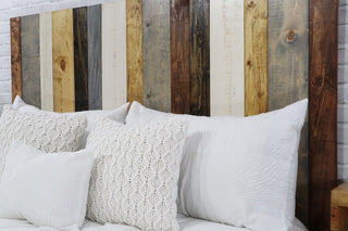 Handcrafted Headboard, Leaner Style, Rustic Mix, Twin