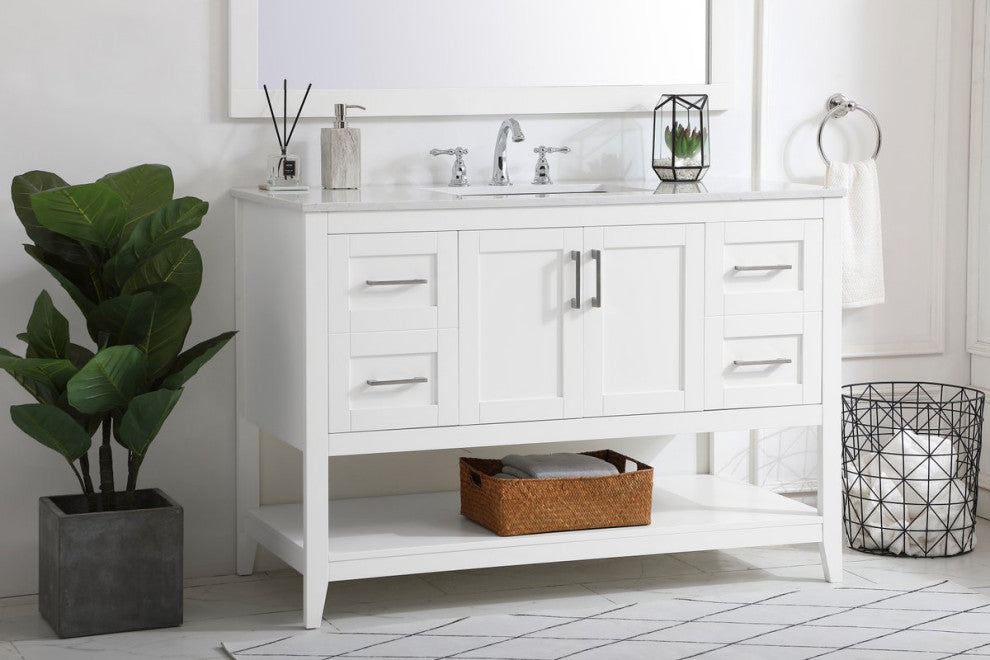 Elegant VF16048WH 48"Single Bathroom Vanity, White
