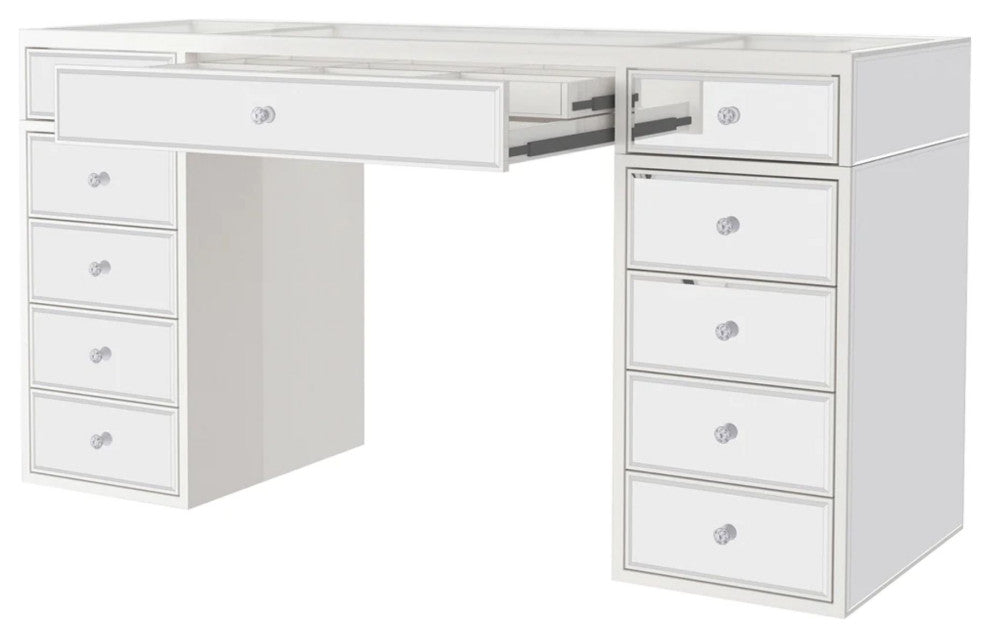 SlayStation Luxe Premium Mirror Vanity Table
