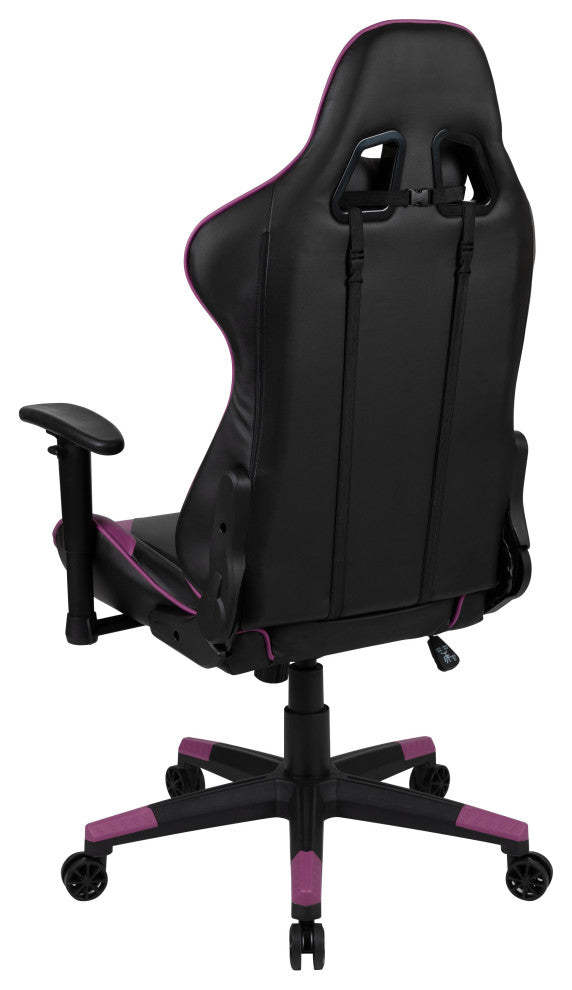 X20 Ergonomic Gaming Computer Chair With Fully Reclining Back, Purple