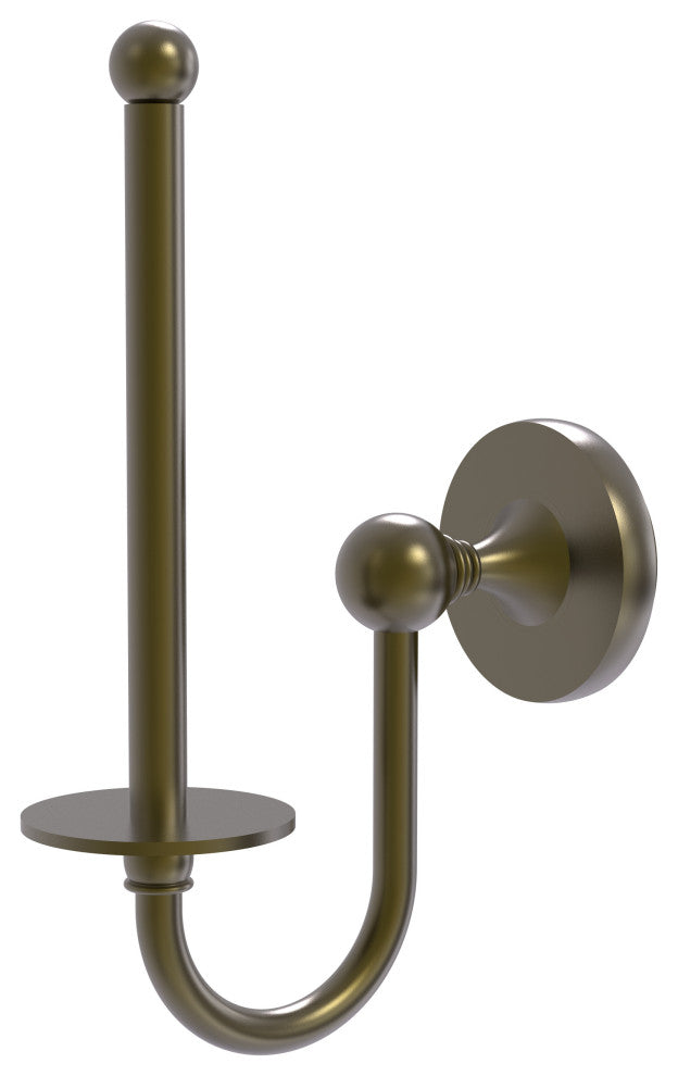 Shadwell Upright Toilet Tissue Holder, Antique Brass