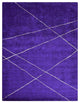 HAND KNOTTED LOOM SILK ECO-FRIENDLY RUGS-9'x12',Rectangle,Purple Beige,Geometric